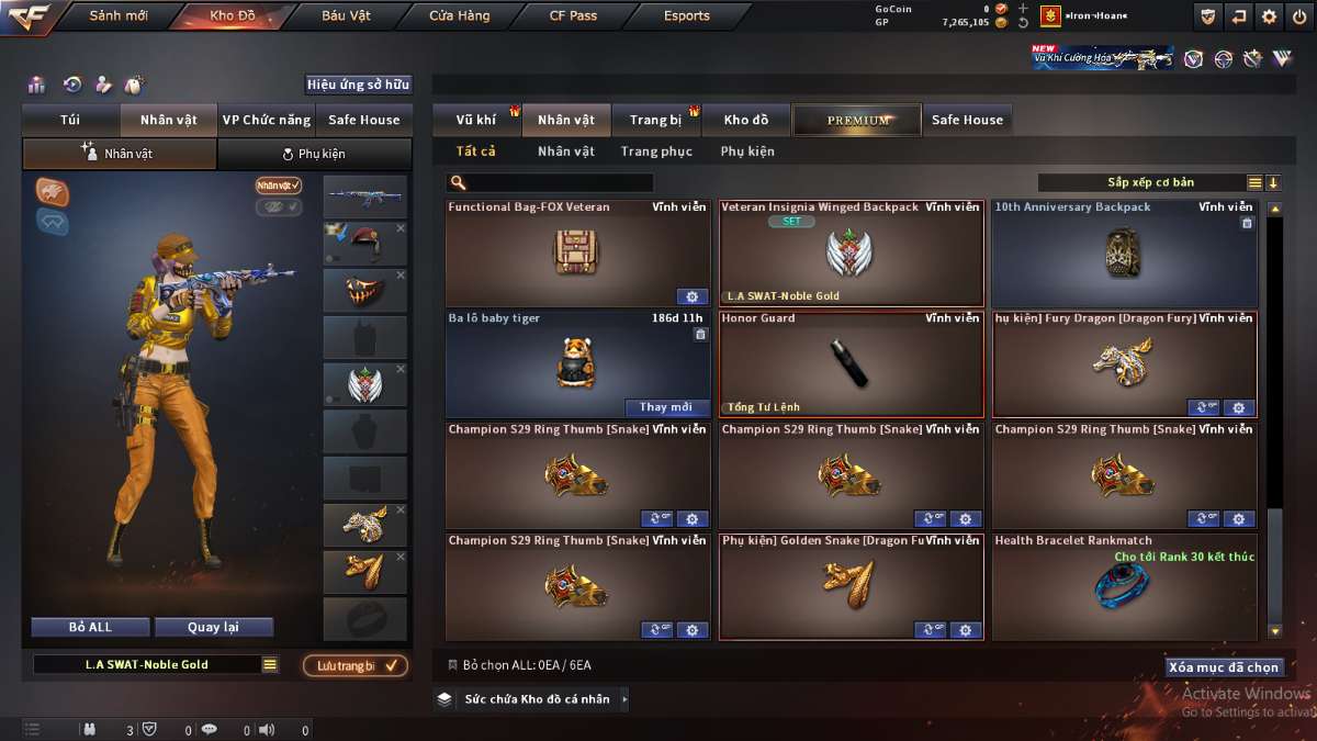 shop acc cf uy tin gia re